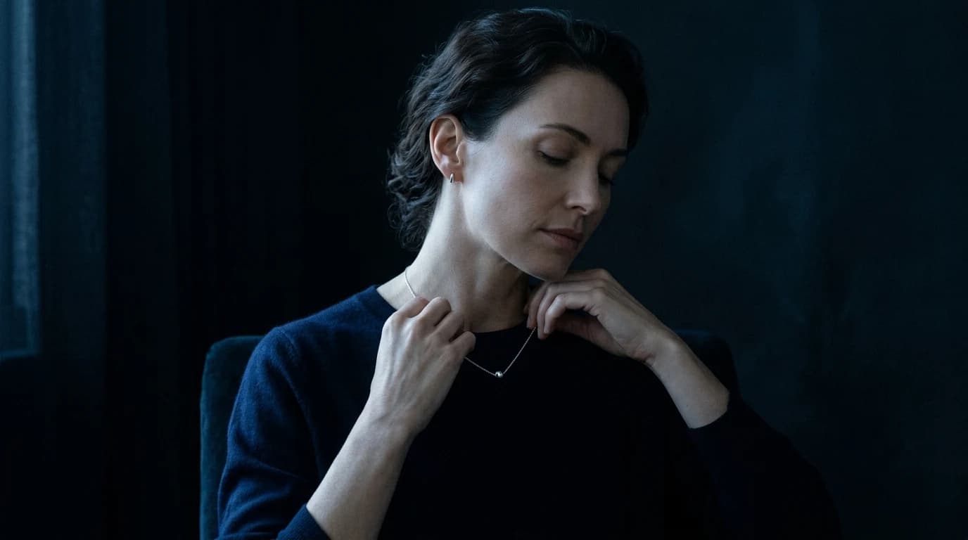Quiet Luxury Editorial Portrait in Moonlight